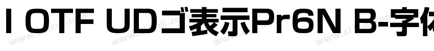 I OTF UDゴ表示Pr6N B字体转换 I OTF UDゴ表示Pr6N B字体转换
